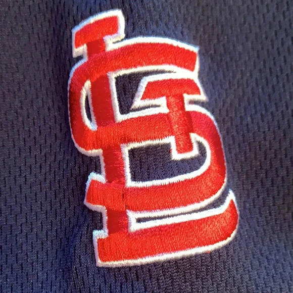 Majestic St Louis Cardinals Stitched on Logos Jersey Large - Picture 5 of 9